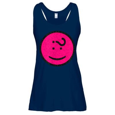 Happy Face Emoticon Funny Graphic for Teens Ladies Essential Flowy Tank