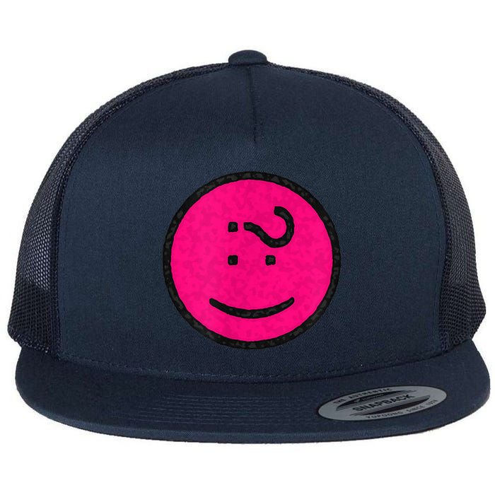 Happy Face Emoticon Funny Graphic for Teens Flatbill Hat