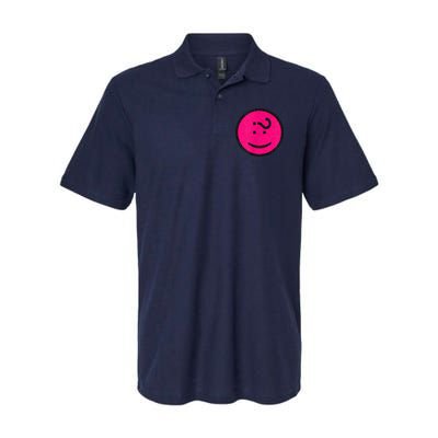 Happy Face Emoticon Funny Graphic for Teens Polo