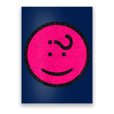 Happy Face Emoticon Funny Graphic for Teens Poster