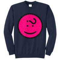 Happy Face Emoticon Funny Graphic for Teens Tall Sweatshirt