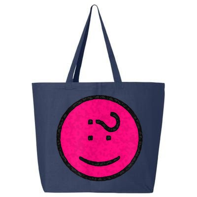 Happy Face Emoticon Funny Graphic for Teens 25L Jumbo Tote