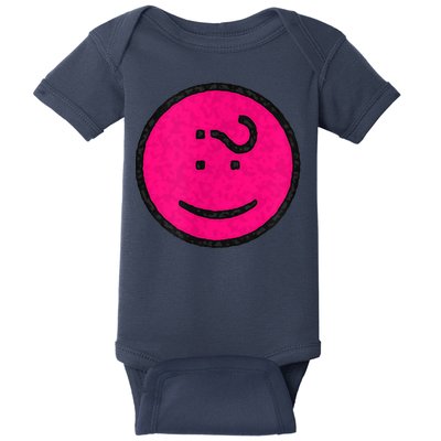 Happy Face Emoticon Funny Graphic for Teens Baby Bodysuit