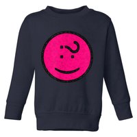 Happy Face Emoticon Funny Graphic for Teens Toddler Sweatshirt
