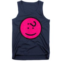 Happy Face Emoticon Funny Graphic for Teens Tank Top
