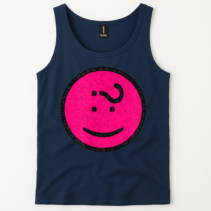 Happy Face Emoticon Funny Graphic for Teens Tank Top
