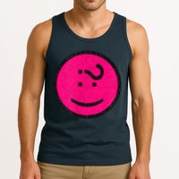 Happy Face Emoticon Funny Graphic for Teens Tank Top