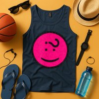 Happy Face Emoticon Funny Graphic for Teens Tank Top