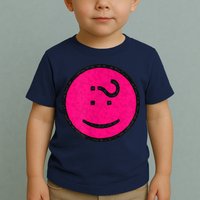 Happy Face Emoticon Funny Graphic for Teens Toddler T-Shirt