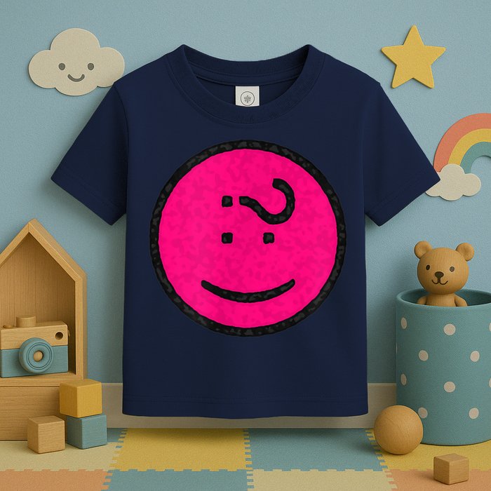 Happy Face Emoticon Funny Graphic for Teens Toddler T-Shirt