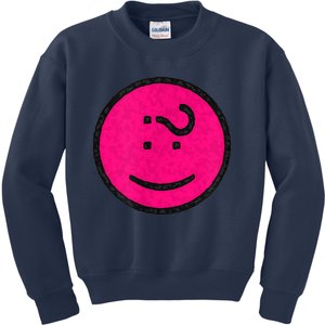 Happy Face Emoticon Funny Graphic for Teens Kids Sweatshirt