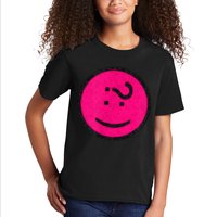Happy Face Emoticon Funny Graphic for Teens Kids T-Shirt
