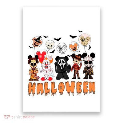 Halloween Friends Ears Halloween Horror Movie Poster