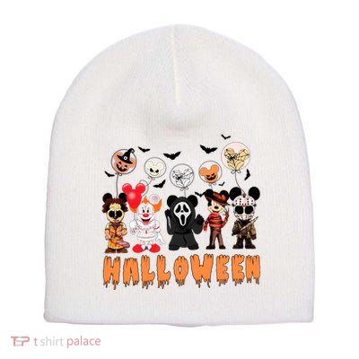 Halloween Friends Ears Halloween Horror Movie Short Acrylic Beanie