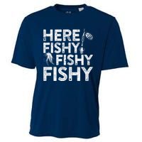 Here Fishy Fishy Fishy Hoodie Fisherman Gift Cooling Performance Crew T-Shirt