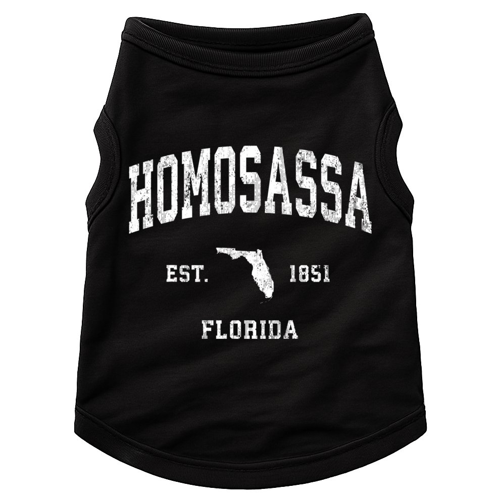 Homosassa Florida Fl Vintage Athletic Doggie Tank