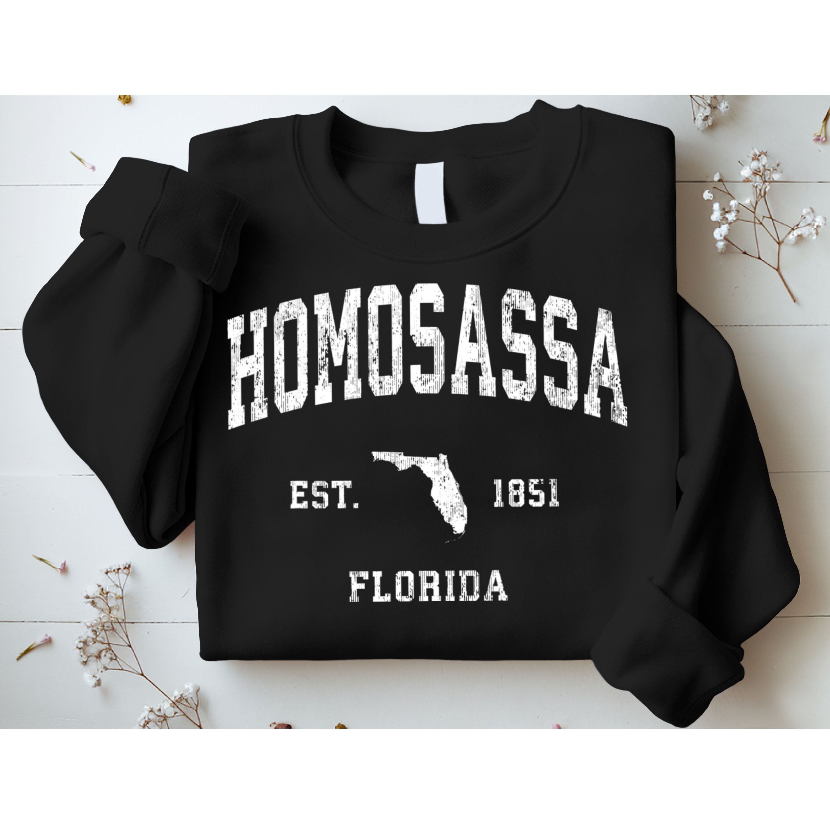 Homosassa Florida Fl Vintage Athletic Sweatshirt