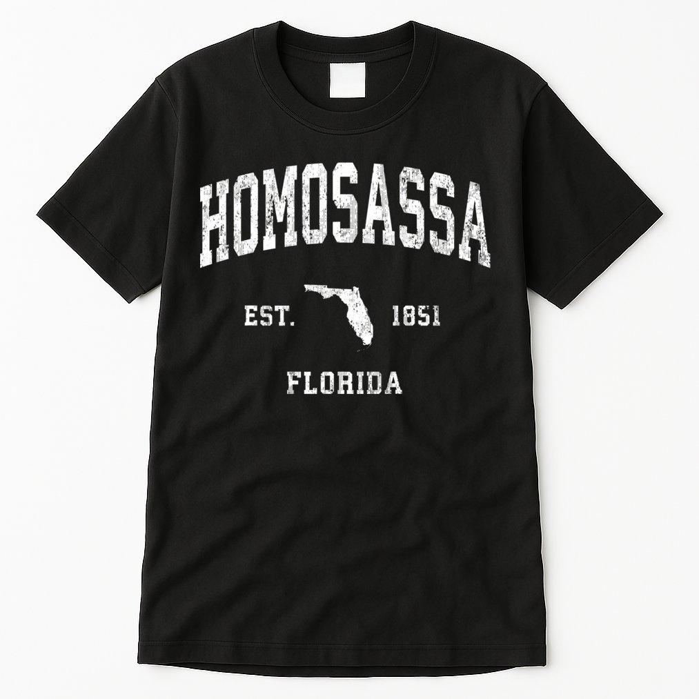 Homosassa Florida Fl Vintage Athletic Tall T-Shirt