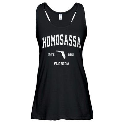 Homosassa Florida Fl Vintage Athletic Ladies Essential Flowy Tank