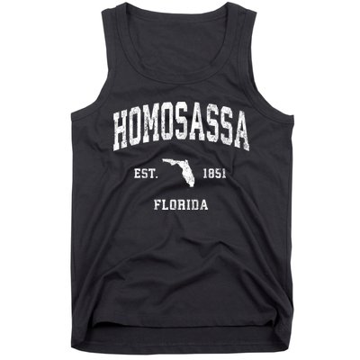 Homosassa Florida Fl Vintage Athletic Tank Top