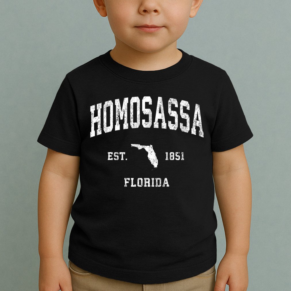 Homosassa Florida Fl Vintage Athletic Toddler T-Shirt