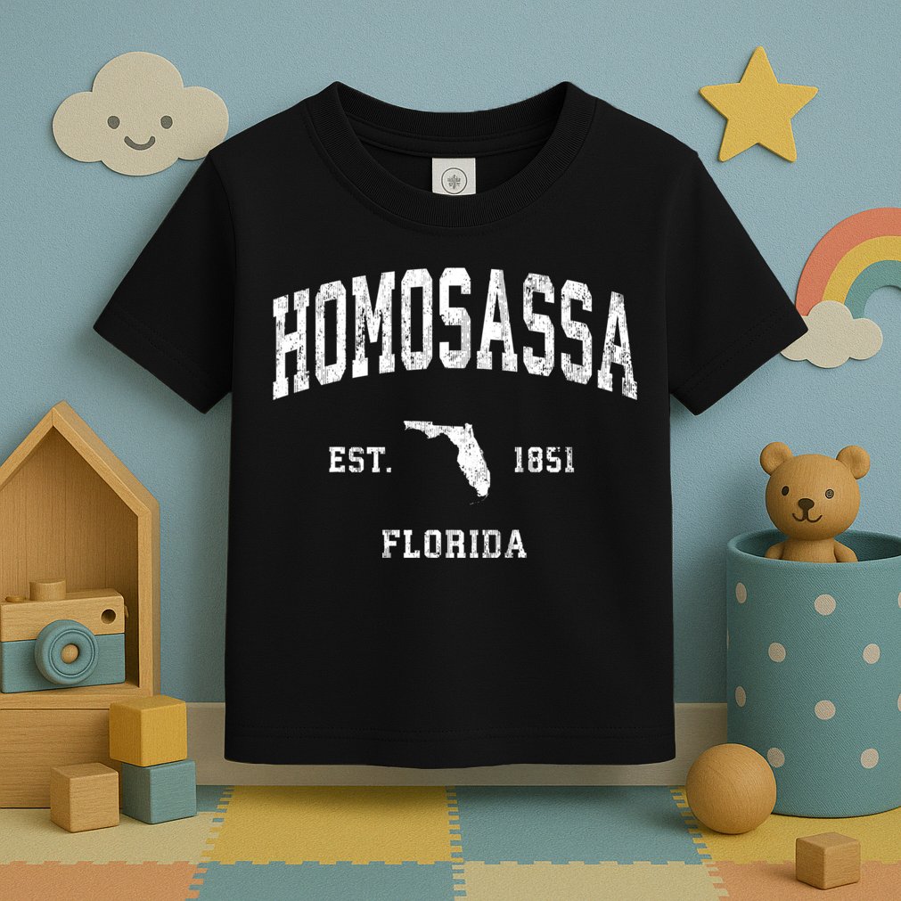 Homosassa Florida Fl Vintage Athletic Toddler T-Shirt