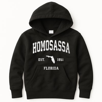 Homosassa Florida Fl Vintage Athletic Kids Hoodie