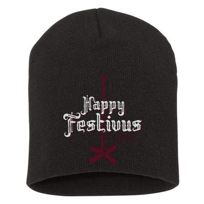 Happy Festivus For The Rest Of Us Short Acrylic Beanie
