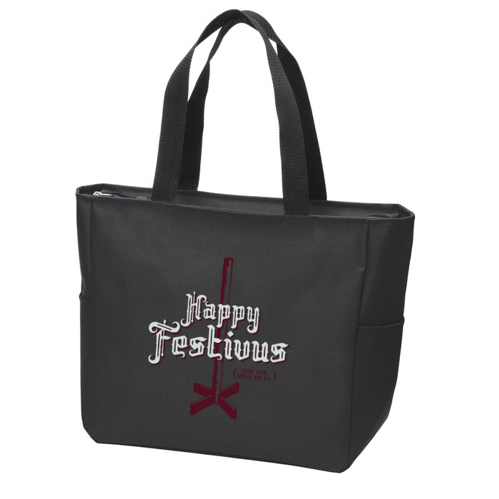 Happy Festivus For The Rest Of Us Zip Tote Bag