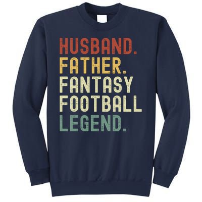 Husband Father Fantasy Football Legend Funny Husband Dad Funny Draft Fathers Sweatshirt