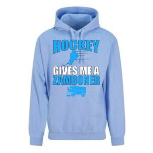 Hockey Fan Funny Gift Hockey Gives Me A Zamboner Funny Hockey Cool Gift Unisex Surf Hoodie