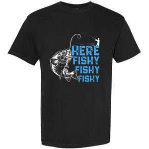 Here Fishy Funny Fishkeeping Aquarist Aquarium Graphic Garment-Dyed Heavyweight T-Shirt