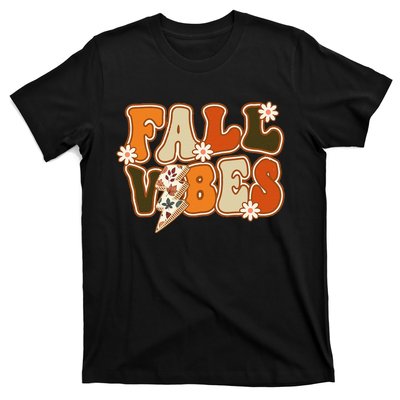 Hello Fall Floral Retro Vibes T-Shirt