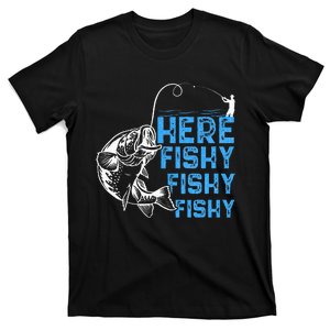 Here Fishy Funny Fishkeeping Aquarist Aquarium Graphic T-Shirt