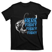 Here Fishy Funny Fishkeeping Aquarist Aquarium Graphic T-Shirt