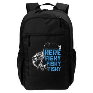 Here Fishy Funny Fishkeeping Aquarist Aquarium Graphic Daily Commute Backpack