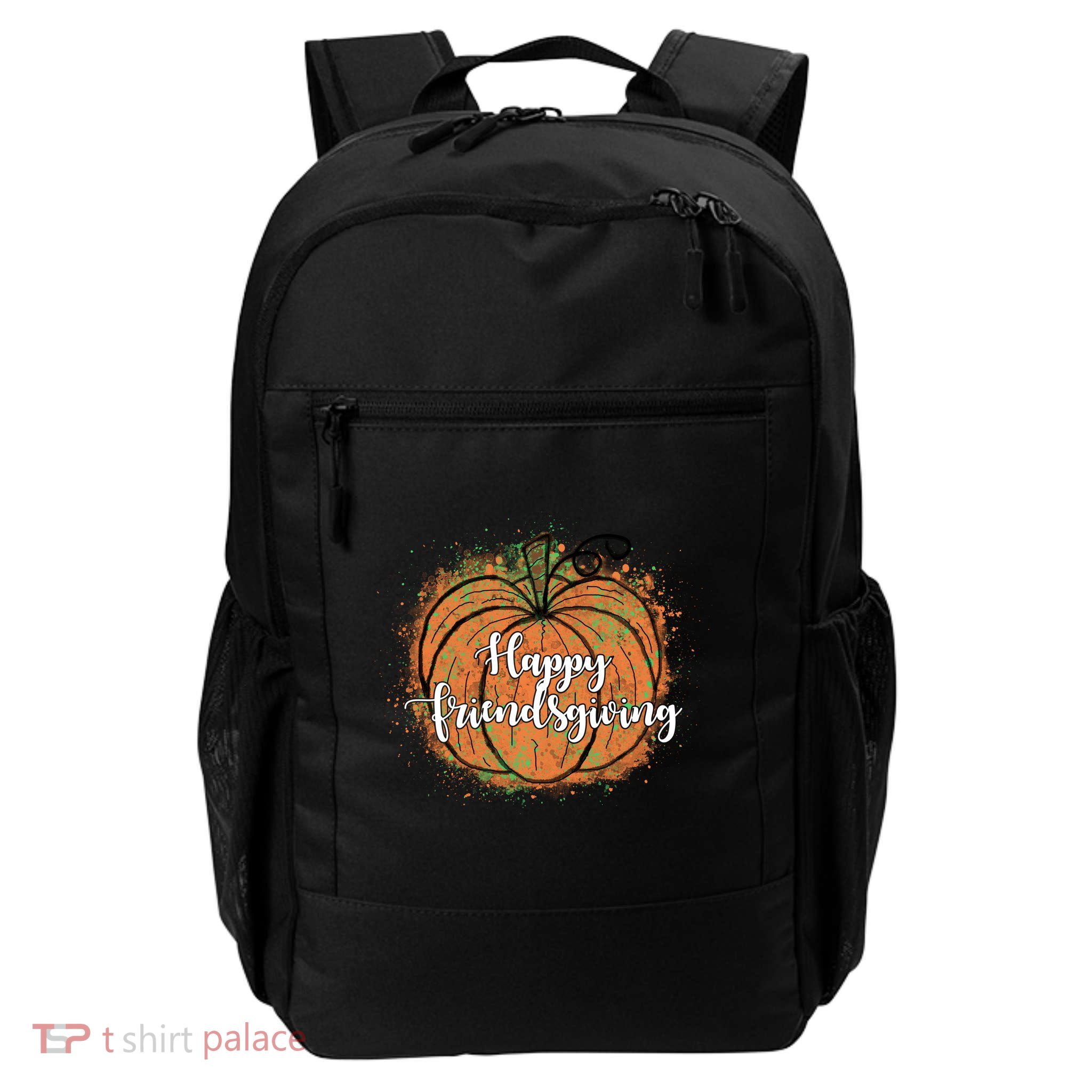 Happy Friendsgiving Fall Pumpkin Gift Backpack