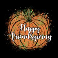 Happy Friendsgiving Fall Pumpkin Gift Backpack