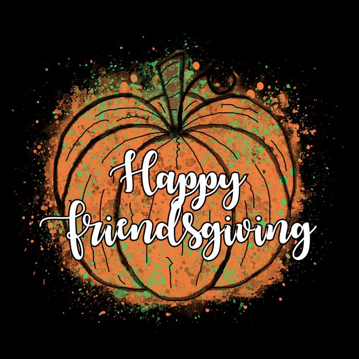 Happy Friendsgiving Fall Pumpkin Gift Backpack