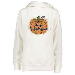 Happy Friendsgiving Fall Pumpkin Gift Womens Funnel Neck Pullover Hood