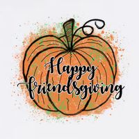Happy Friendsgiving Fall Pumpkin Gift Bucket Hat