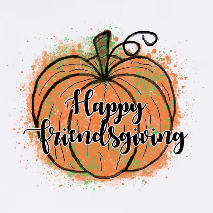 Happy Friendsgiving Fall Pumpkin Gift Bucket Hat