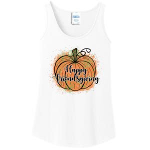 Happy Friendsgiving Fall Pumpkin Gift Ladies Essential Tank