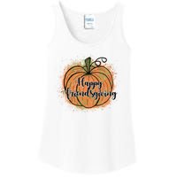 Happy Friendsgiving Fall Pumpkin Gift Ladies Essential Tank