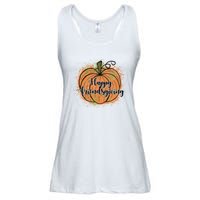 Happy Friendsgiving Fall Pumpkin Gift Ladies Essential Flowy Tank