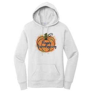 Happy Friendsgiving Fall Pumpkin Gift Women's Pullover Hoodie