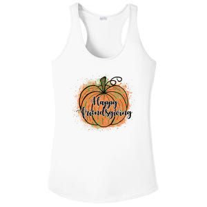 Happy Friendsgiving Fall Pumpkin Gift Ladies PosiCharge Competitor Racerback Tank