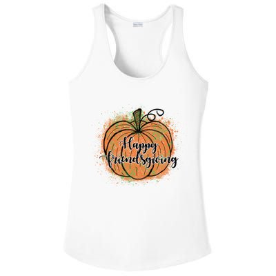 Happy Friendsgiving Fall Pumpkin Gift Ladies PosiCharge Competitor Racerback Tank