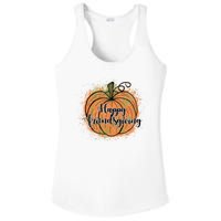 Happy Friendsgiving Fall Pumpkin Gift Ladies PosiCharge Competitor Racerback Tank