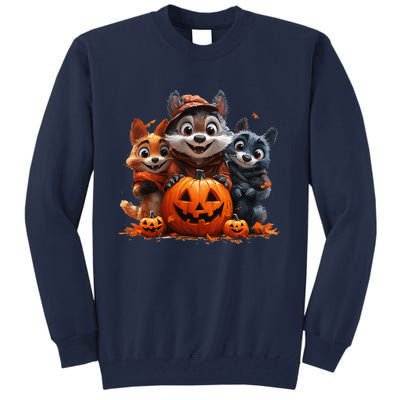 Halloween Fox Friends Trio Tall Sweatshirt